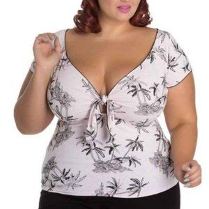 Hell Bunny Top MEMENTO MORI 6578 rosa Hell Bunny Top MEMENTO MORI 6578 rosa